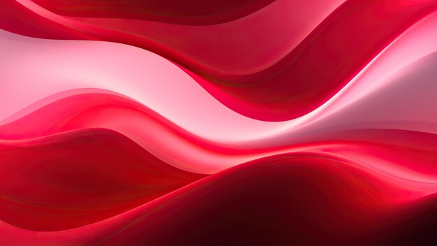 Abstract background from waves in white and red colors