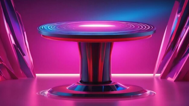 Abstract background futuristic pedestal for product presentation