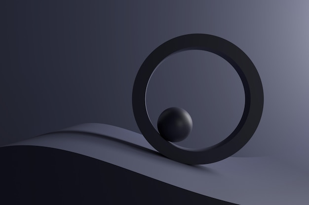 abstract background of geometric shapes. 3d rendering.