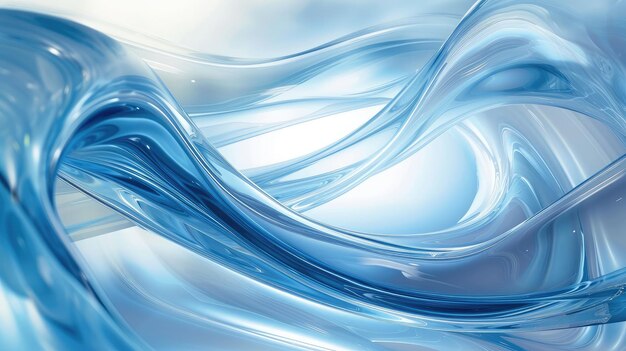 Abstract Background Glass Tube Blue Transparent Wave