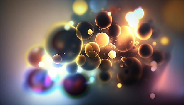 Abstract background Glossy ball UI UX Design