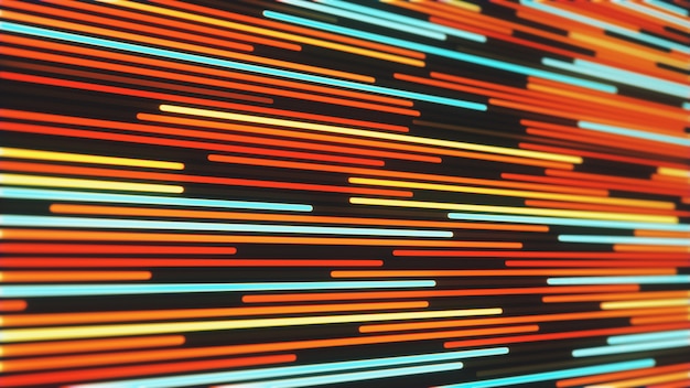 Abstract background of glowing neon lines