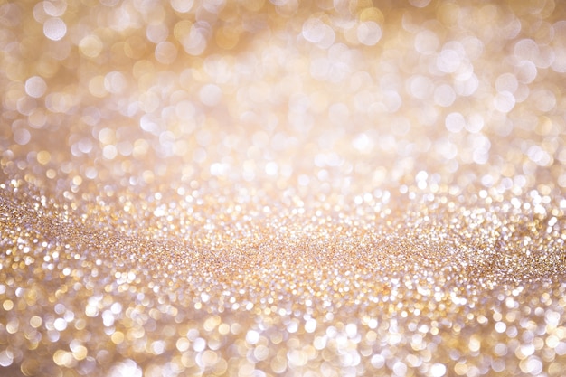 Abstract background gold light bokeh christmas holiday