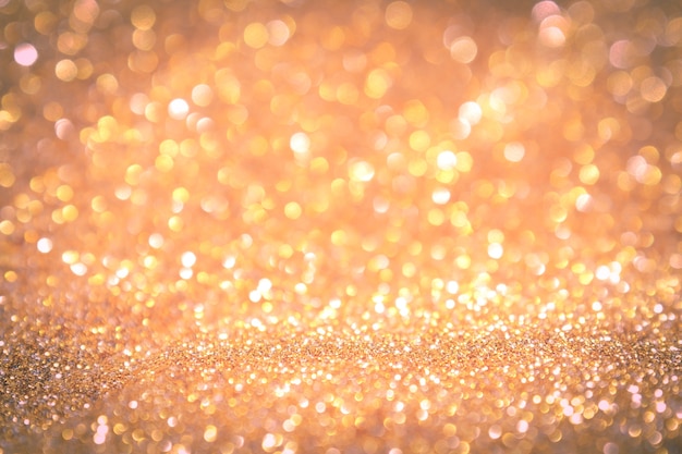 Abstract background gold light bokeh christmas holiday