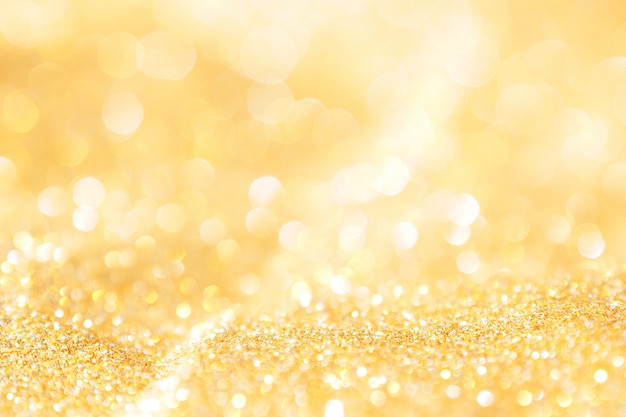Photo abstract background gold light bokeh christmas holiday