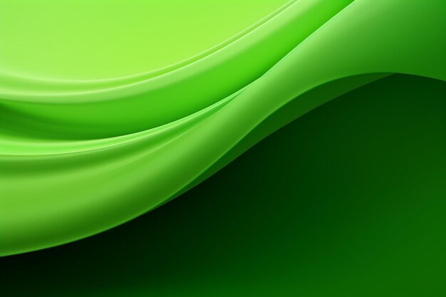 Abstract background of gradient curves in green colors