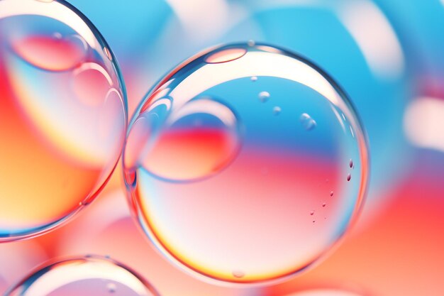 Abstract background gradient oil bubble in water wallpaper