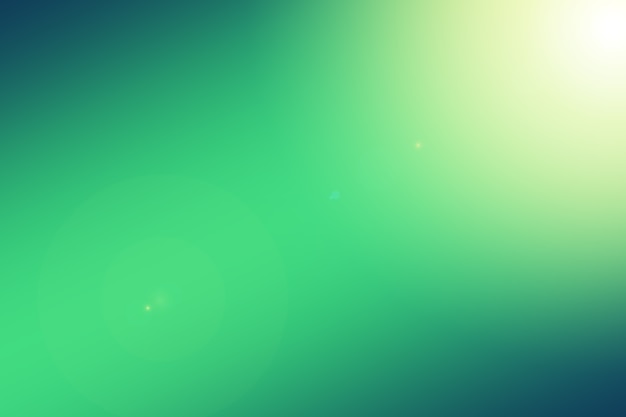 Abstract Background Green Blue Gradient and Flare light