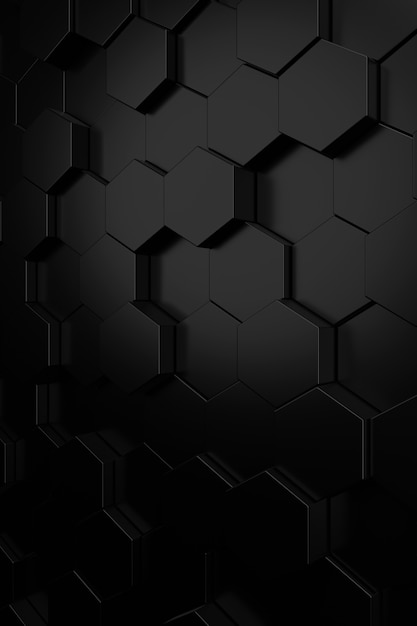 Photo abstract background of hexagon. 3d rendering.