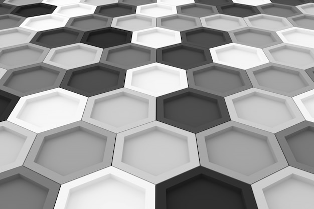 Abstract background of hexagon