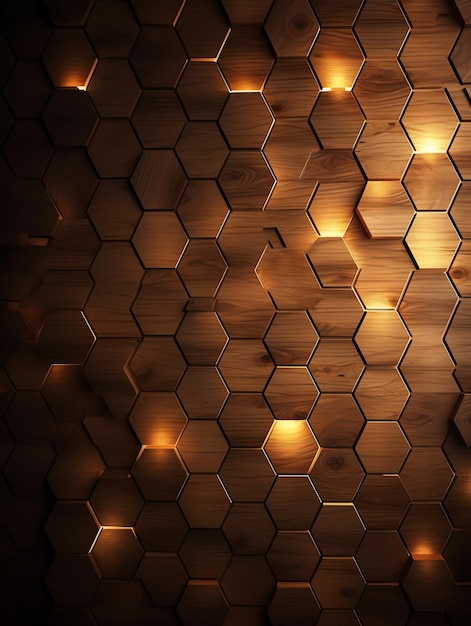 abstract background hexagonal pattern gradient wood