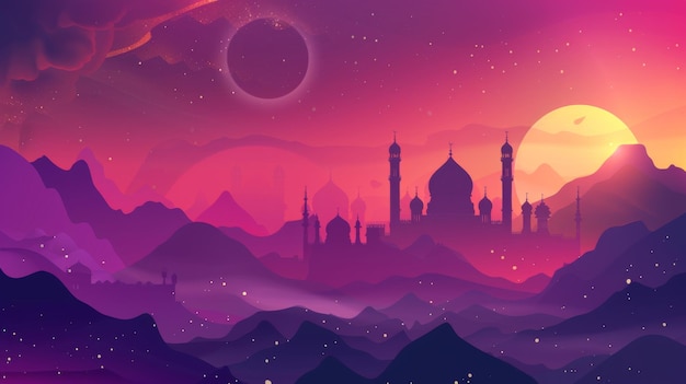 abstract background image illustration vector ramadan