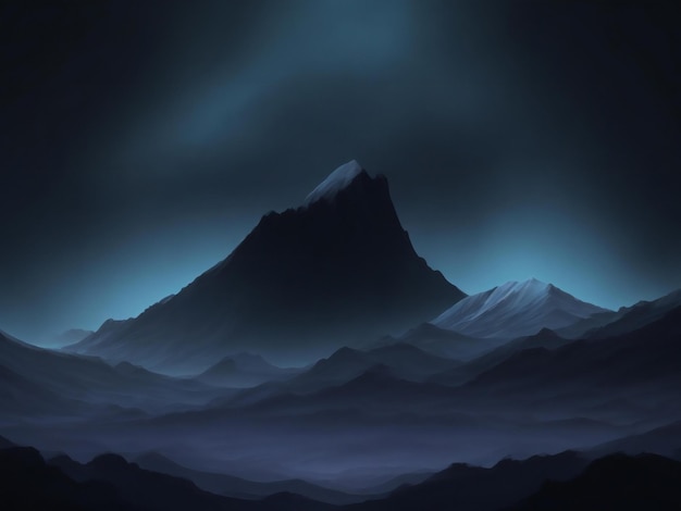 HD wallpaper 5K CGI Dark Mountains Sunrise Minimal  Wallpaper Flare