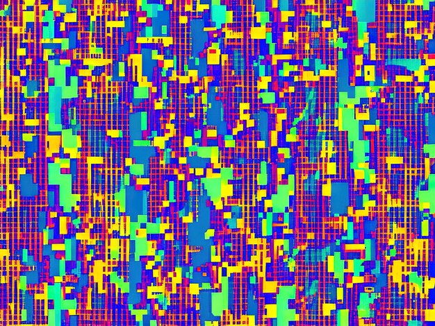Абстрактный фон, вдохновленный цифровым эффектом глюка и пикселями