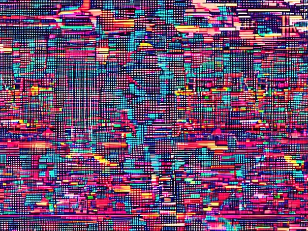 Premium AI Image  Abstract background inspired by digital glitch