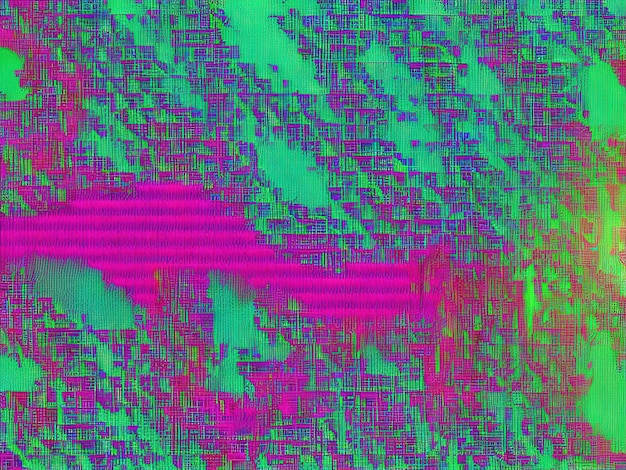 Abstract background inspired by digital glitch effect and pixels