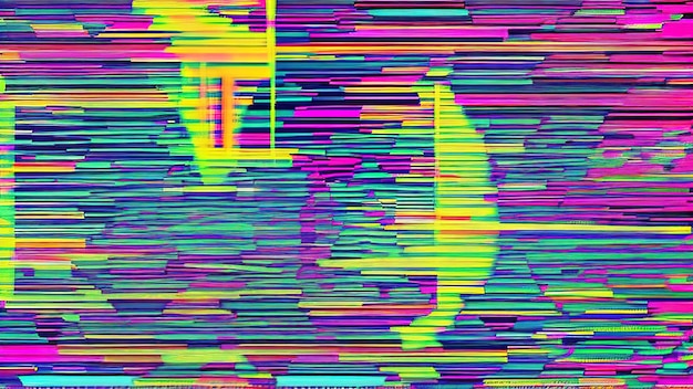 Abstract background inspired by digital glitch effect and pixels