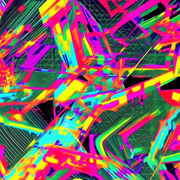 Premium AI Image  Abstract background inspired by digital glitch