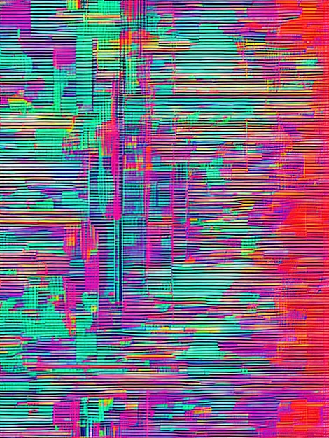 Premium AI Image  Abstract background inspired by digital glitch