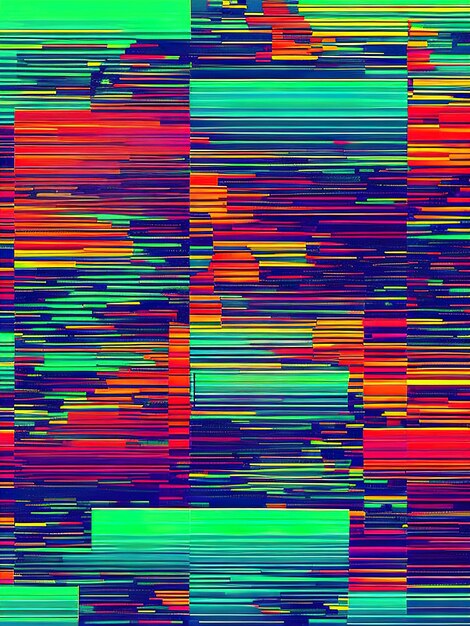 Abstract background inspired by digital glitch effect and pixels