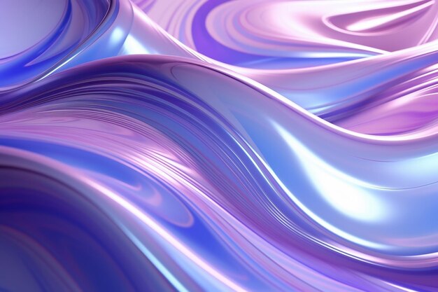 Photo abstract background of liquid purple waves surface closeup ai generated