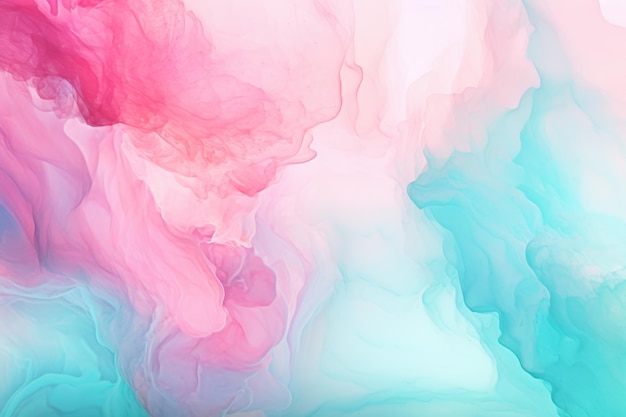 Abstract background of liquid watercolor paint colors smoothly mixing and flowing into each other in
