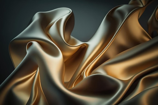 Abstract background luxury cloth or liquid wave or wavy folds of grunge silk texture satin velvet material or luxurious backgroundGenerative AI