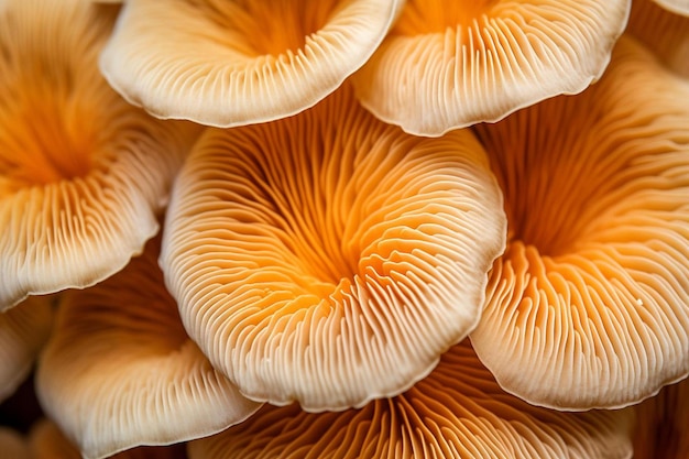 Фото Абстрактное фоновое макроизображение гриба саджор каджу