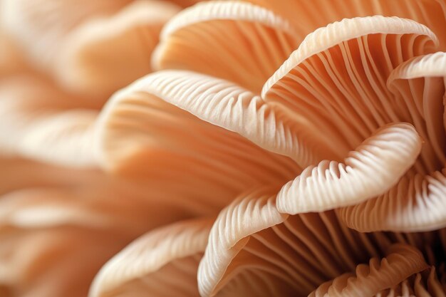 Abstract background macro image of sajor caju mushroom