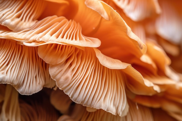 Abstract background macro image of sajor caju mushroom