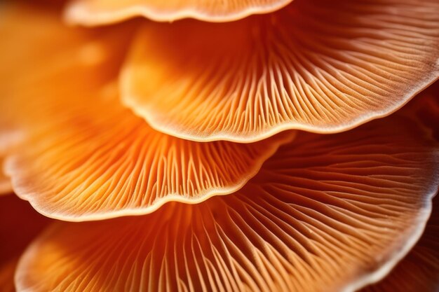 Photo abstract background macro image of sajor caju mushroom