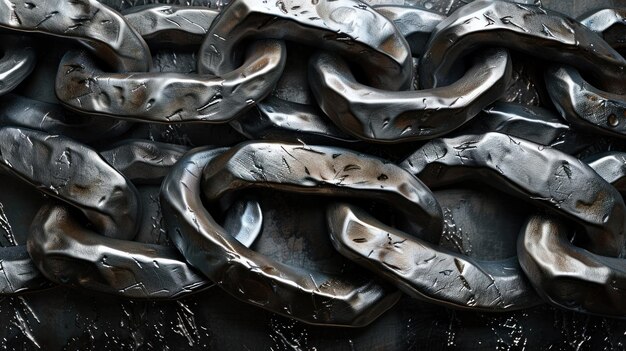 Abstract background made of metal chains