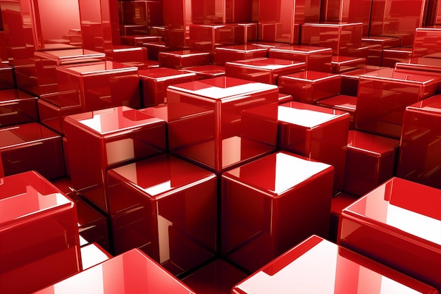 Abstract background of metallic cubes wallpaper