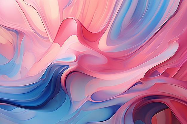 Abstract background for mobile of fluid shapes with gradient effect