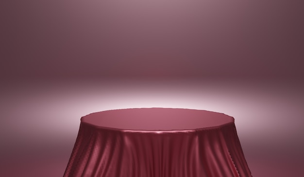 abstract background, mock-up scene with podium for product display. 3d rendering.