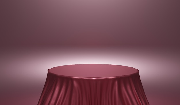 Abstract background, mock-up scene with podium for product display. 3d rendering.