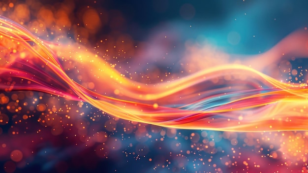 abstract background modern and futuristic sparking fire