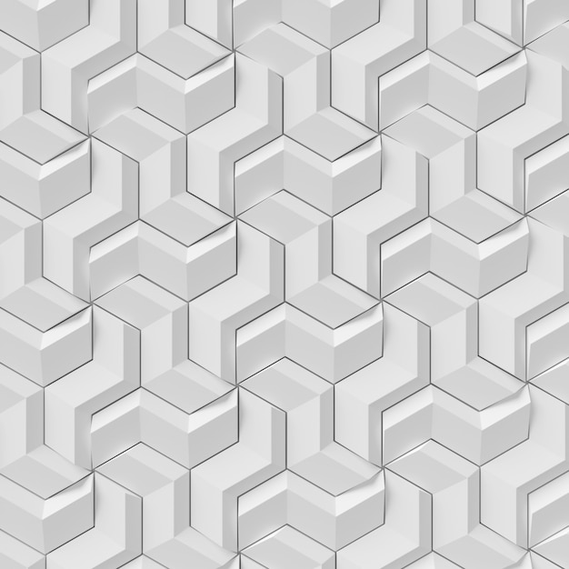 Abstract background of modern tile wall. 3D rendering.