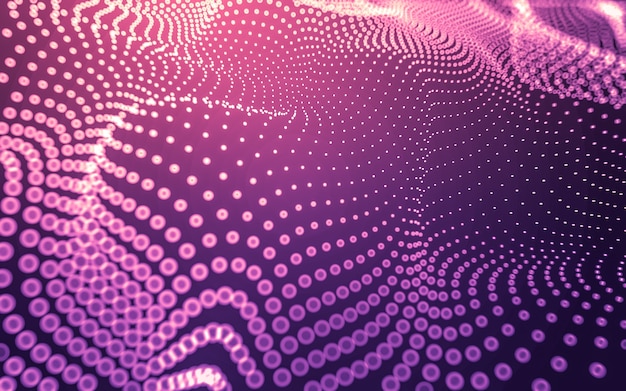 Abstract background. Molecules technology with polygonal shapes, connecting dots and lines. Connection structure. Big data visualization.