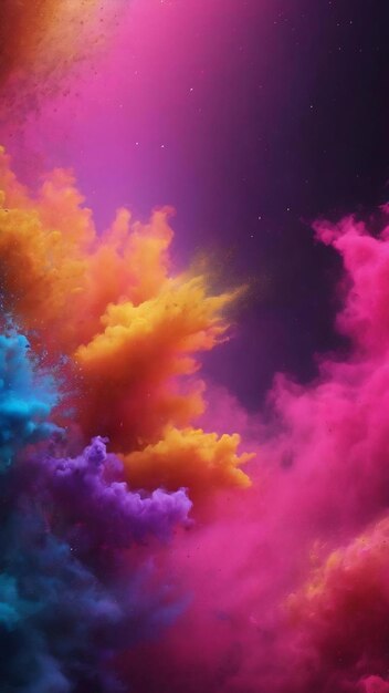 Abstract background of moving particle and dust moving with color background