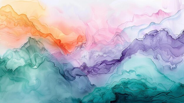 Photo abstract background of multicolor liquid ink texture