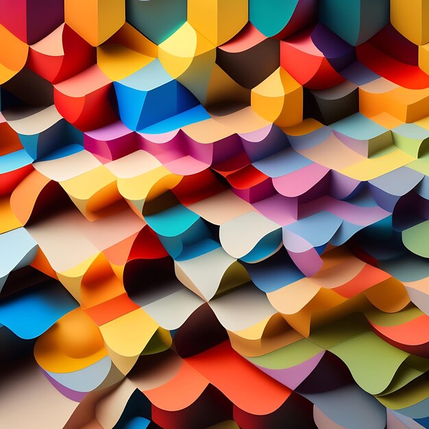 Abstract background of multicolored paper