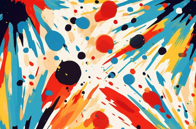 Abstract background multicolored splashes art HD