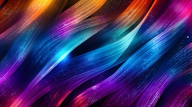 Abstract Background Neon Glitter Weave