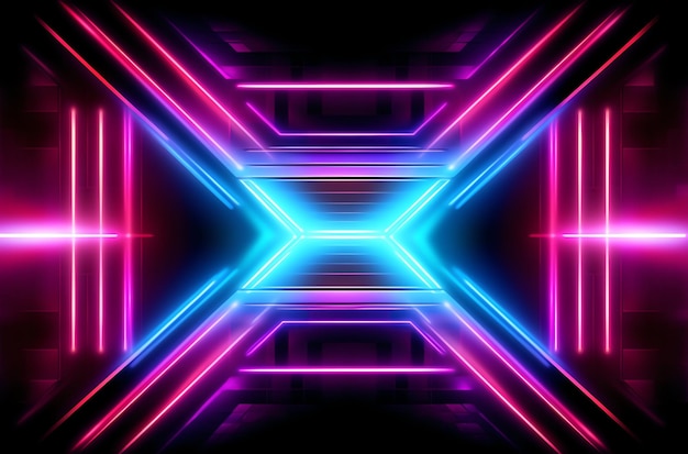 Abstract background Neon Light Ultra Violet 3D design