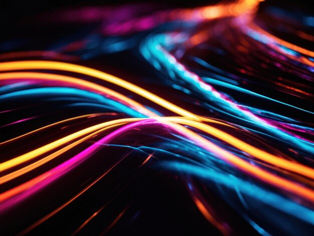 abstract background neon line