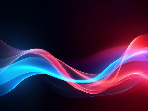 Abstract background of neon wave hitech design modern futuristic style