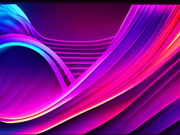 Abstract background neon wave Hitech design for wallpaper background