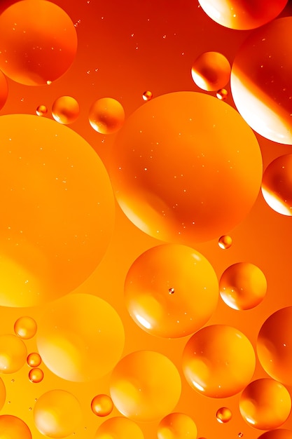 Abstract background of the oil droplets on the water.