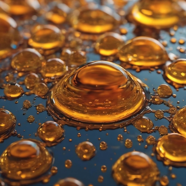Abstract background of the oil droplets on the water